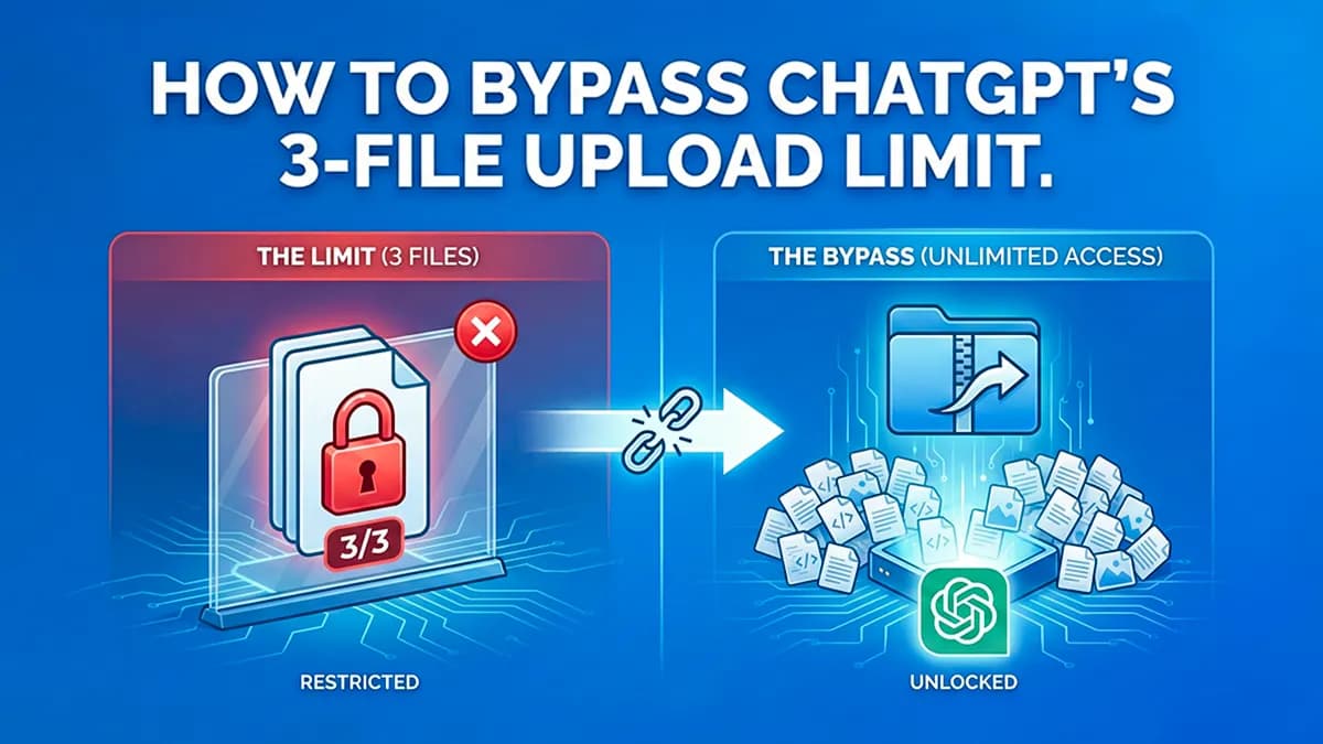 ChatGPT File Upload Limit? Upload Unlimited Files (Free Fix 2026)